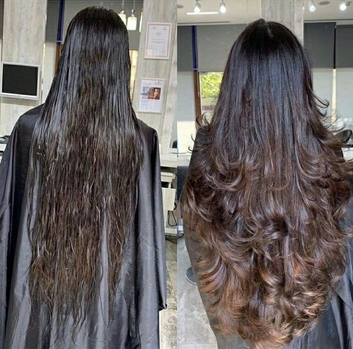 Bangs Cut & Hair Straight Cut